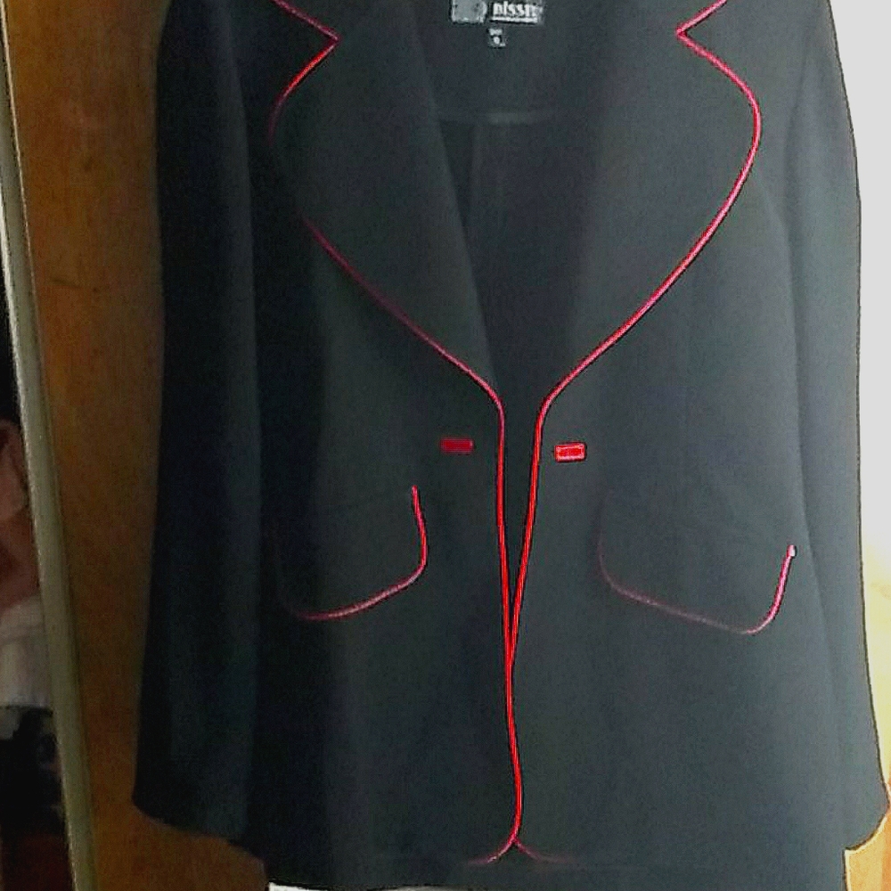 Black & Red blazer jacket